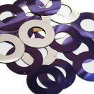 Purple Silver Metallic Sequin Circle Donut 1.5 inch Large Couture Paillettes