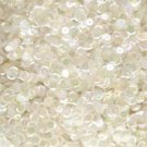 8mm Cup Sequins Facet Paillette ~ Ivory Crystal Iris Rainbow ~ Made in USA