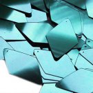 Teal Blue Green Metallic Sequins Long Diamond 1.75 inch Couture Paillettes
