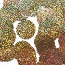 Sequin Gold Glitter Hologram Reflective Round Ruffle Edge 30mm Couture Paillette