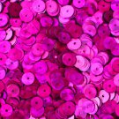6mm Flat SEQUIN PAILLETTES ~ FUCHSIA Pink PRISM MULTI Reflective METALLIC ~ USA