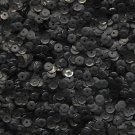 5mm Cup SEQUIN FACET Loose Paillettes ~  Jet Black Matte Silk Frost