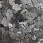 6mm Flat SEQUIN PAILLETTE ~ HEMATITE GRAY Premium Matte SILK FROST ~ Made in USA