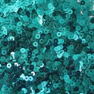 3mm Flat SEQUIN PAILLETTES ~ Deep TURQUOISE Blue Metallic ~ Made in USA.