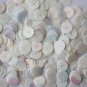 10mm Flat SEQUIN PAILLETTES ~ AURORA PEARL WHITE Iridescent ~ Made in USA.