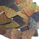 Sequin Bronze Gold Iris Fishscale Fin 1.5" Tool Leather Effect Couture Paillette