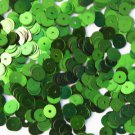 6mm Flat SEQUIN PAILLETTES ~ LIME GREEN Metallic ~ Round Disc ~ Made in USA