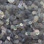 4mm Flat SEQUIN PAILLETTES ~ SILVER GRAY SMOKE FROST Rainbow Iris ~ Made in USA.