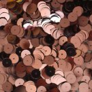 8mm Flat SEQUIN PAILLETTES ~ PINK Metallic ~ Round Disc ~ Made in USA.