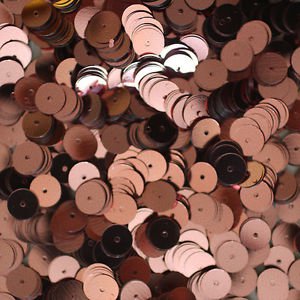 8mm Flat SEQUIN PAILLETTES ~ PINK Metallic ~ Round Disc ~ Made in USA.