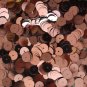 8mm Flat SEQUIN PAILLETTES ~ PINK Metallic ~ Round Disc ~ Made in USA.