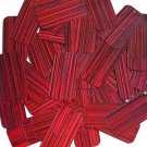Red Wine Sequins City Lights Rectangle 1.5 inch Reflective Couture Paillettes