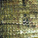 Sequin Trim ~ Yellow Metallic ~ 8mm Cup Facet strung by the yard. Made in USA.