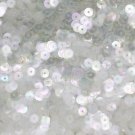 5mm Flat SEQUIN PAILLETTES ~ Light Crystal Rainbow Iris Iridescent ~ Made in USA
