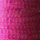 SEQUIN STRING TRIM~ FUCHSIA LASER HOLOGRAM ~ 6mm FLAT strung by yard Made in USA
