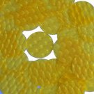 3D Yellow Sequin Round 30mm Dimensional Reflector Paillettes. Made in USA.