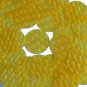 3D Yellow Sequin Round 30mm Dimensional Reflector Paillettes. Made in USA.