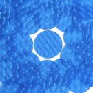 3D Blue Sequin Round 30mm Dimensional Reflector Paillettes. Made in USA.