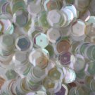 8mm Cup SEQUIN FACET PAILLETTES ~  CRYSTAL RAINBOW IRIS warm hue ~ Made in USA