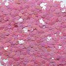 6mm Flat Loose Sequin Paillette Orchid Pink Opaque Rainbow Iris Made in USA
