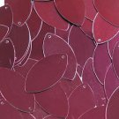 Navette Leaf Burgundy Red Wine Sequins 1.5 inch Couture Paillettes Made in USA