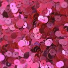 5mm Flat SEQUIN PAILLETTES ~ Fluorescent HOT PINK Metallic ~ Made in USA.