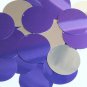 Purple Silver Metallic Sequin Round 1.5 inch Large Couture Paillettes