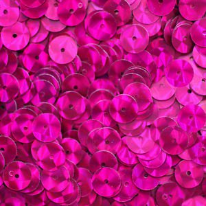 10mm Flat SEQUIN Loose PAILLETTES ~ FUCHSIA PINK PRISM MULTI Reflective METALLIC