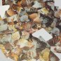 Long Diamond Sequin 1.75" Brown Pink White Seashell Print Opaque