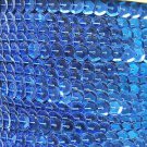 Sequin Trim Royal Blue Metallic 8mm Cup Facet strung by the yard. Made in USA.