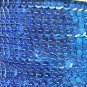 Sequin Trim Royal Blue Metallic 8mm Cup Facet strung by the yard. Made in USA.