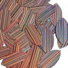 Salmon Pink Navette Leaf Sequins 1.5 inch City Lights Reflect Couture Paillettes
