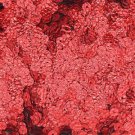 5mm Flat Round Loose SEQUINS ~ Red Metallic Lizard Snakeskin Effect ~Made in USA