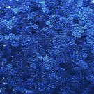 6mm Flat Loose Sequin Paillette Sapphire Blue Snakeskin Lizard Effect Embossed