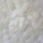10mm Flat SEQUIN PAILLETTES ~ OYSTER WHITE ~ Round Disc ~ Made in USA.