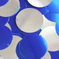 Royalo Blue Silver Sequin Round 1.5 inch Two Sided Large Couture Paillettes