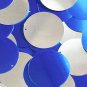 Royalo Blue Silver Sequin Round 1.5 inch Two Sided Large Couture Paillettes