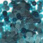 6mm Flat SEQUIN PAILLETTE ~ AQUA TURQUOISE BLUE Transparent  ~ Made in USA