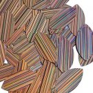 Peach Pink Navette Leaf Sequin 1.5 inch City Lights Reflective Couture Paillette