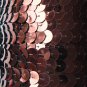 Bronze Brown Metallic Sequin Trim 10mm flat strung by the yard. Made in USA.