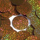 Brown Round Sequins Glitter Hologram 1.5" Large Couture Paillettes Made in USA