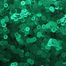 4mm Flat SEQUIN PAILLETTES ~ GREEN Matte SILK FROST Sequins ~ Made in USA.