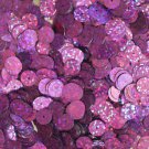 10mm Flat SEQUIN Loose PAILLETTES ~ VIOLET Laser MULTI  HOLOGRAM ~ Made in USA.