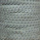 Antique Pale Green Iris Sequin Trim 6mm 1/4" wide stitched strung by yard 15'