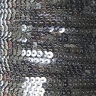 Sequin Stitched Trim 4mm ~ Dark Charcoal Gray Transparent See-Thru ~ Made in USA