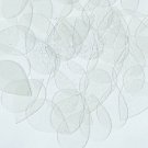 Crystal Clear Crackle Mosaic Sequin Teardrop 1.5 inch Large Couture Paillettes