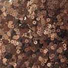 3mm Flat SEQUIN PAILLETTES ~ BRONZE Matte Silk Frost Metallic ~ Made in USA.