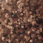 3mm Flat SEQUIN PAILLETTES ~ BRONZE Matte Silk Frost Metallic ~ Made in USA.