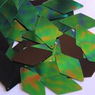 Green Jungle Rainbow Black Sequins Long Diamond 1.75 inch Couture Paillettes