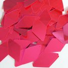 Hot Pink Fluorescent Metallic Sequins Long Diamond 1.75 inch Couture Paillettes